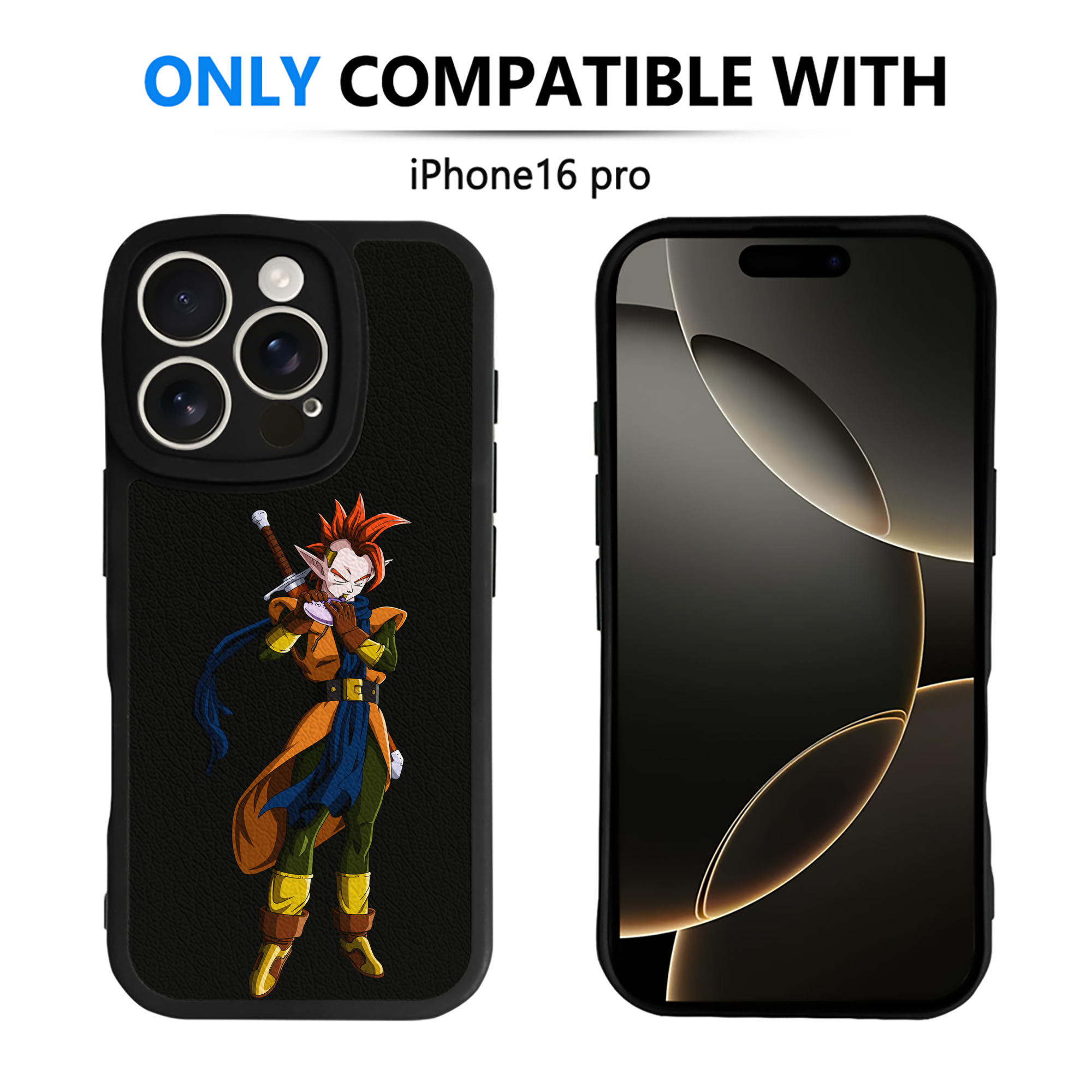 （画像用） ドラゴンボール DRAGON BALL 【iPhone 16シリーズ対応】シリコンスマホケース（レザー調） 材質：シリコン